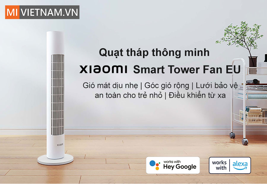 Quạt tháp thông minh Xiaomi EU - Hàng Chính Hãng 4 Quạt tháp thông minh Xiaomi EU