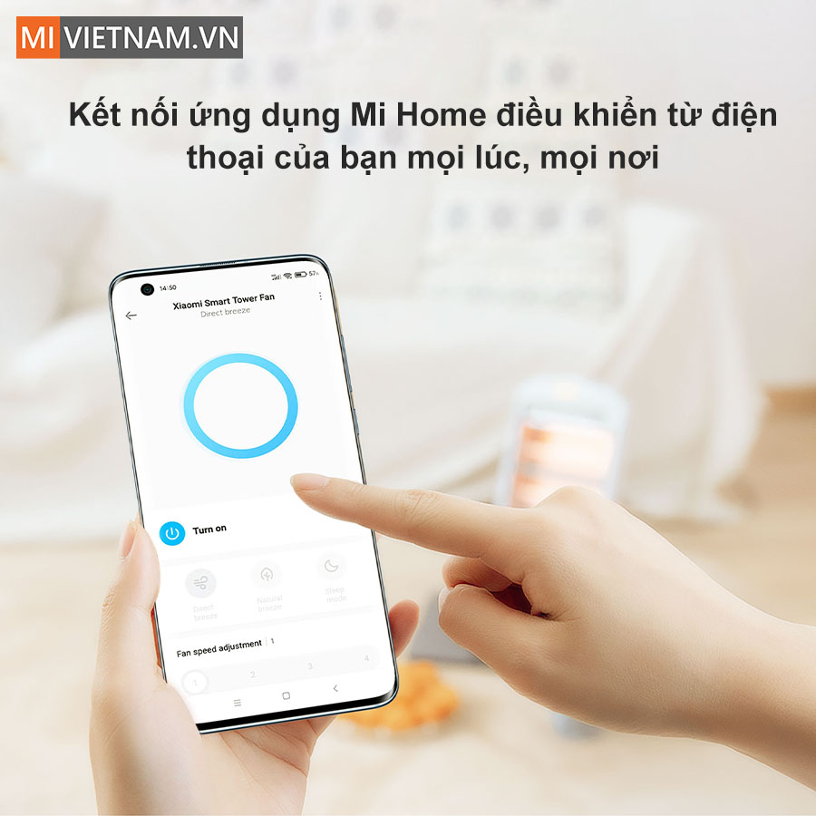 Quạt tháp thông minh Xiaomi EU - Hàng Chính Hãng 12 Quạt tháp thông minh Xiaomi EU