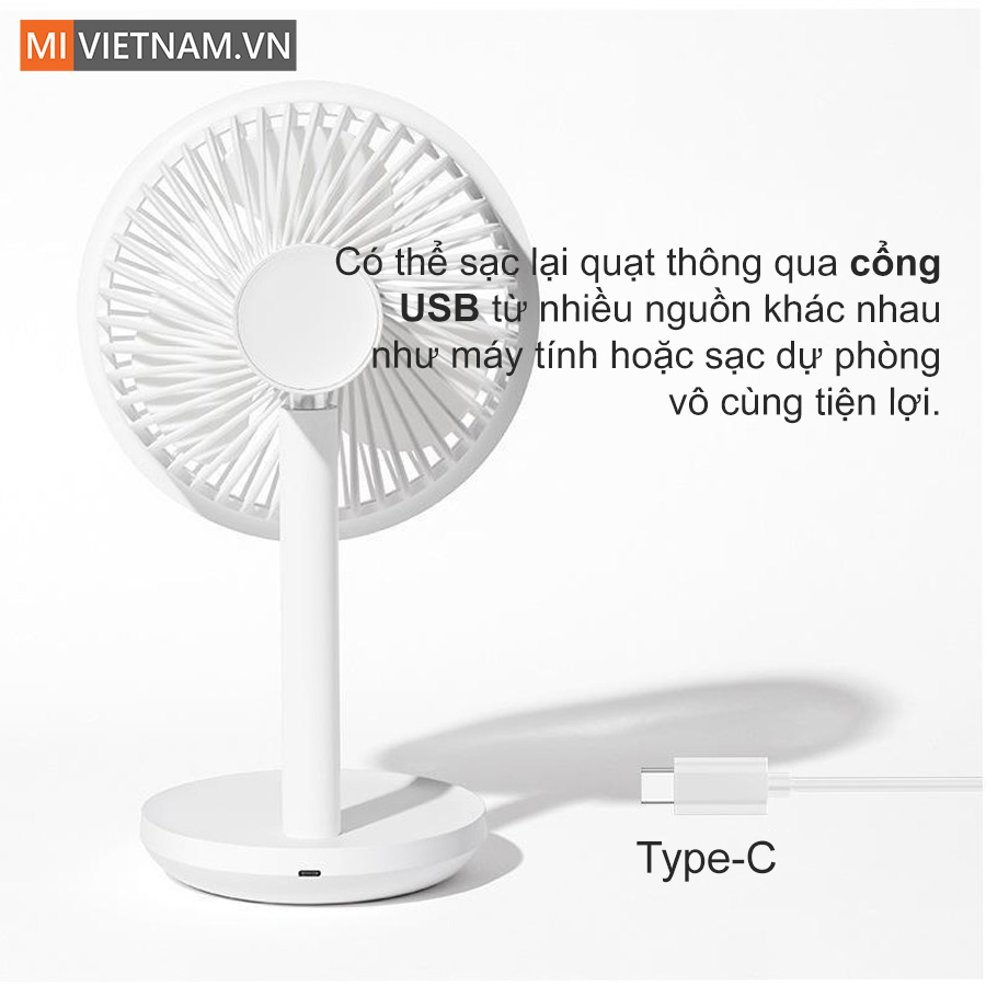 Quạt tích điện để bàn Mumuji F5 Plus 9 Quạt tích điện để bàn Mumuji F5 Plus