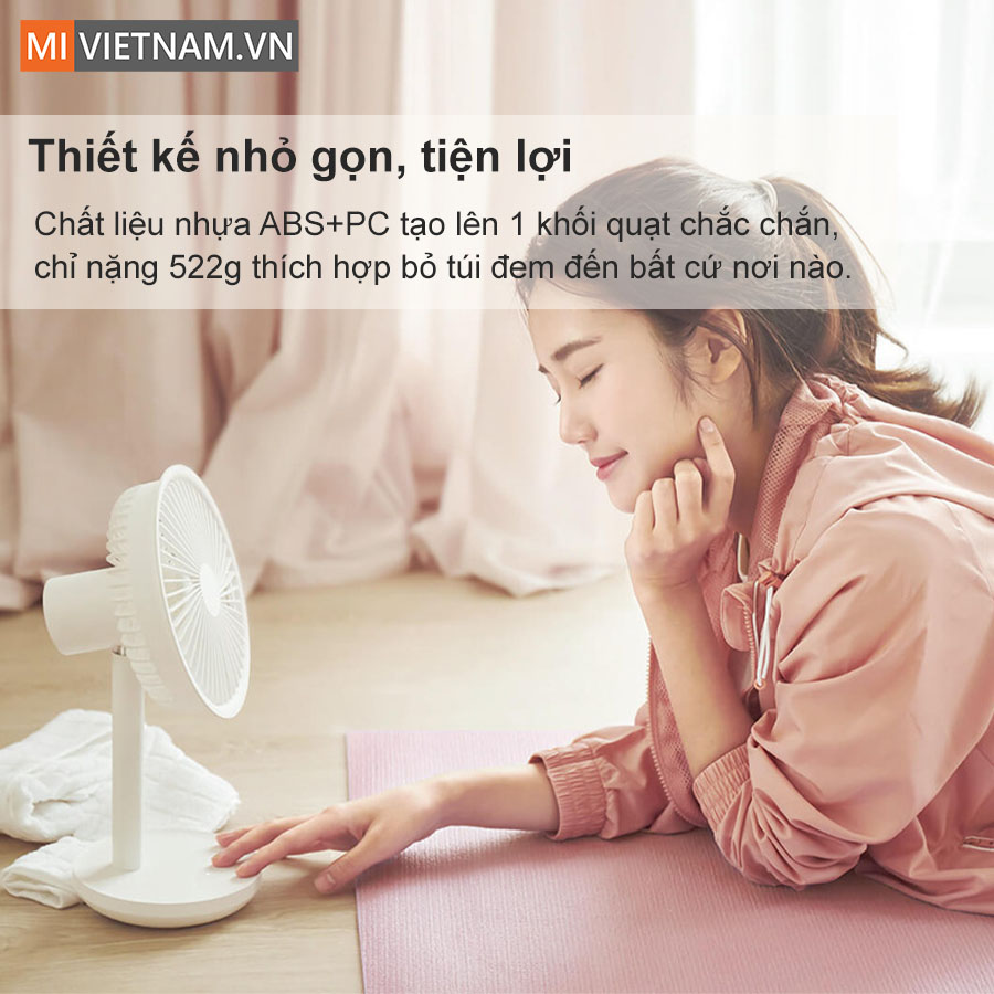 Quạt tích điện để bàn Mumuji F5 Plus 5 Quạt tích điện để bàn Mumuji F5 Plus