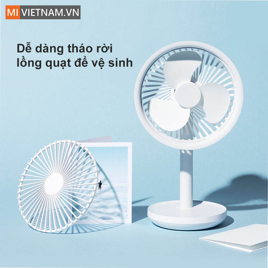 Quạt tích điện để bàn Mumuji F5 Plus 10 Quạt tích điện để bàn Mumuji F5 Plus