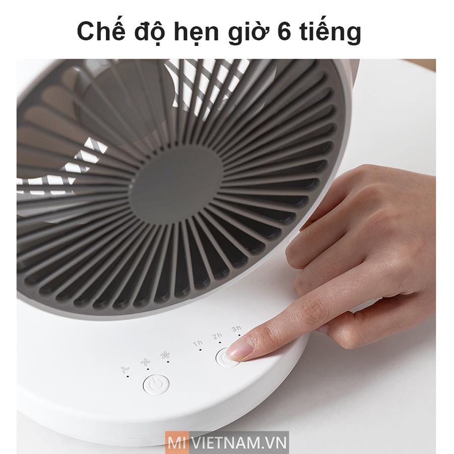 Quạt Tích Điện Mini Để Bàn Xiaomi Lydsto XD-ZMXHS02 4 chế độ hẹn giờ tắt máy tuỳ chỉnh lên đến 6 giờ