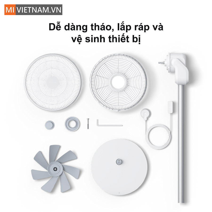 Dễ d&agrave;ng vệ sinh Quạt T&iacute;ch Điện Xiaomi Smartmi Gen 3 Pro 