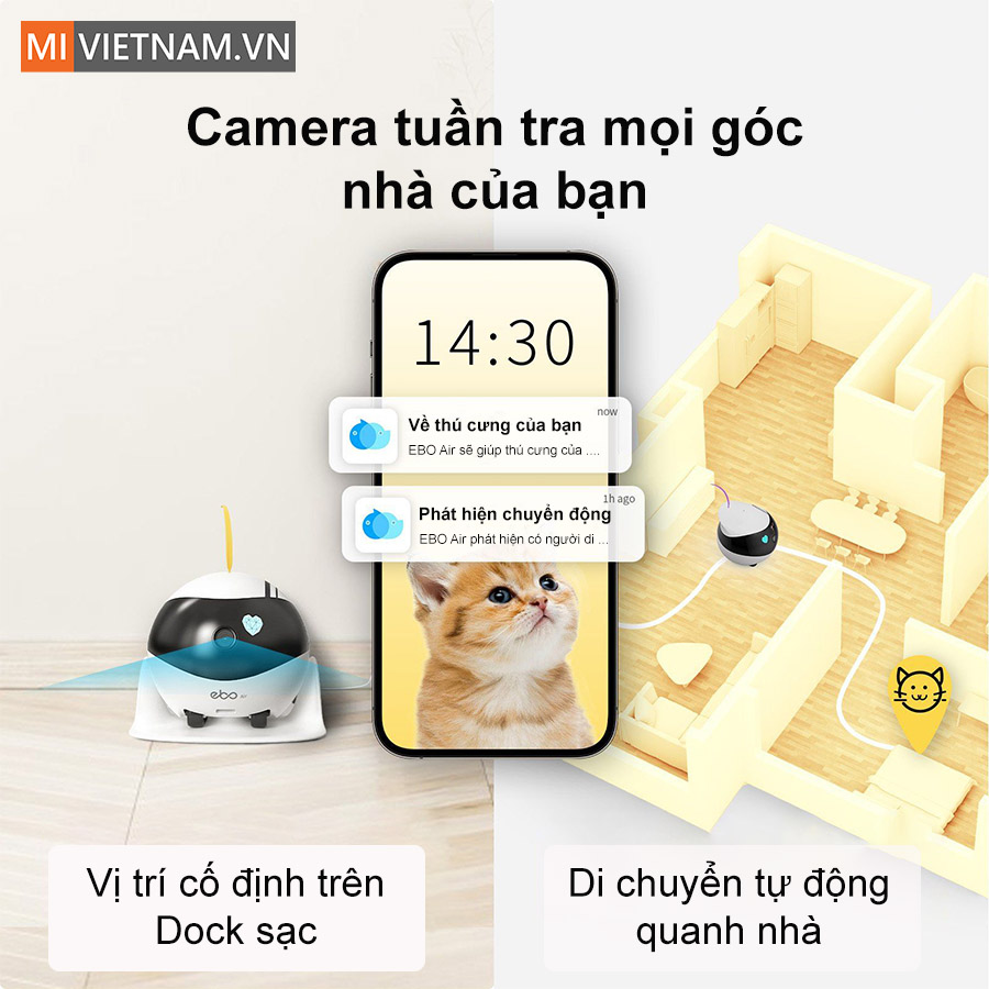 Robot Camera Giữ Nh&agrave; Enabot Ebo Air 