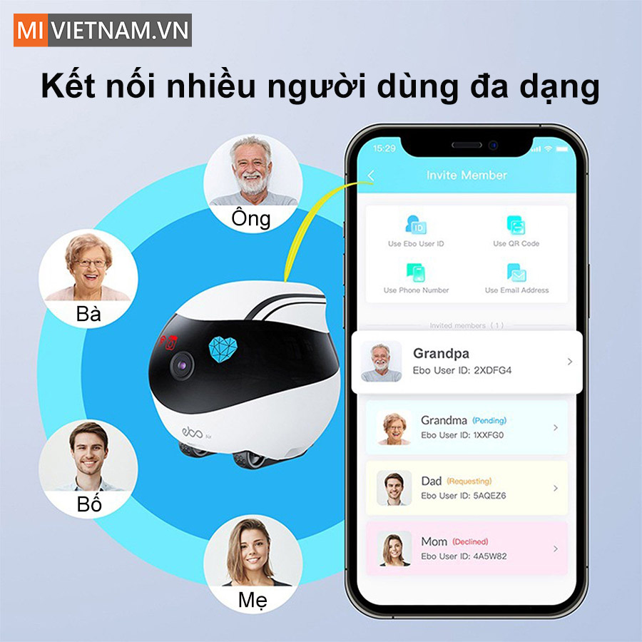 Robot Camera Giữ Nh&agrave; Enabot Ebo Air 