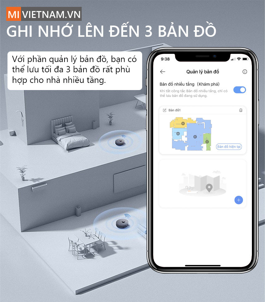 Bản Đồ Robot H&uacute;t Bụi Lau Nh&agrave; Dreame Bot L10 Pro