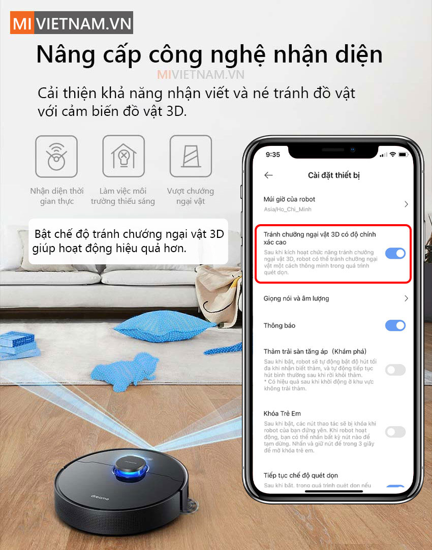 Robot Hút Bụi Lau Nhà Dreame Bot L10 Pro - Hàng Công Ty - Bản Quốc Tế 9 Robot Hút Bụi Lau Nhà Dreame Bot L10 Pro