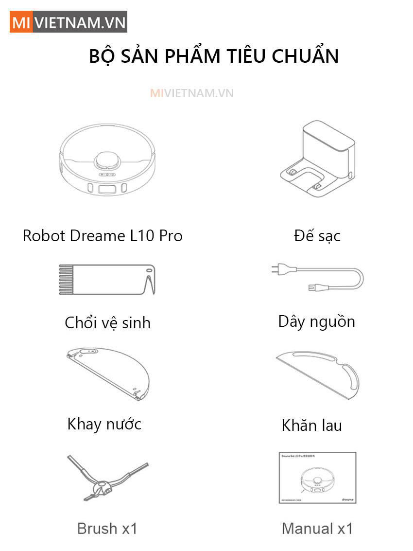 Robot Hút Bụi Lau Nhà Dreame Bot L10 Pro - Hàng Công Ty - Bản Quốc Tế 24 Robot Hút Bụi Lau Nhà Dreame Bot L10 Pro