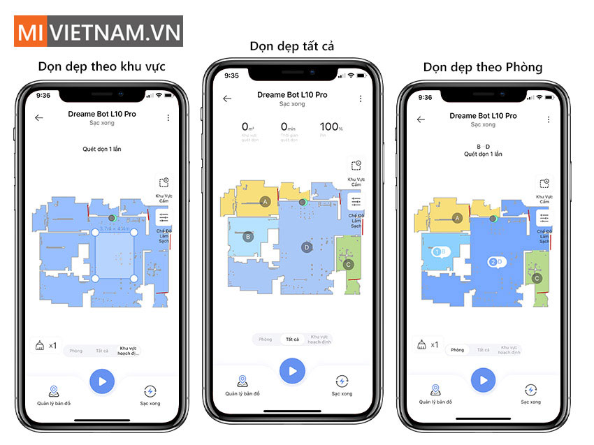 Robot Hút Bụi Lau Nhà Dreame Bot L10 Pro - Hàng Công Ty - Bản Quốc Tế 18 App Robot Hút Bụi Lau Nhà Dreame Bot L10 Pro