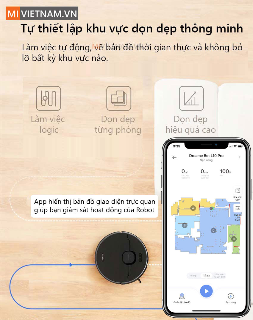 Robot Hút Bụi Lau Nhà Dreame Bot L10 Pro - Hàng Công Ty - Bản Quốc Tế 11 Robot Hút Bụi Lau Nhà Dreame Bot L10 Pro