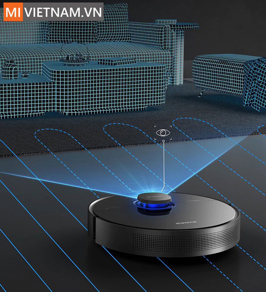 Đường đi Robot H&uacute;t Bụi Lau Nh&agrave; Dreame Bot Z10 Pro