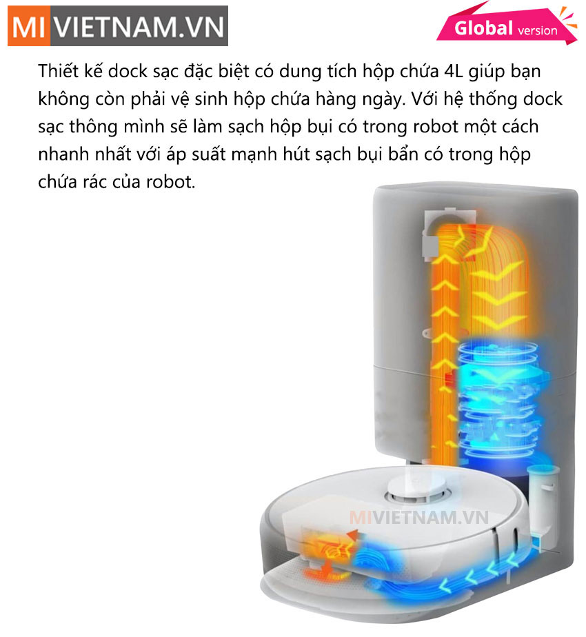 Robot H&uacute;t Bụi Lau Nh&agrave; Dreame Bot Z10 Pro