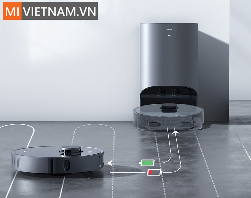 Dock sạc Robot H&uacute;t Bụi Lau Nh&agrave; Dreame Bot Z10 Pro