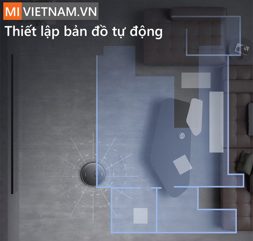 v&ugrave;ng cấm l&agrave;m việc Robot H&uacute;t Bụi Lau Nh&agrave; Dreame Bot Z10 Pro