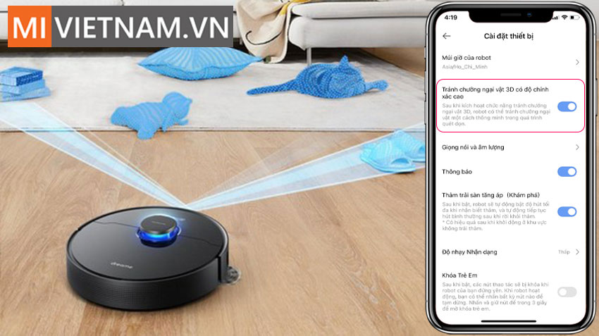 T&iacute;nh năng Robot H&uacute;t Bụi Lau Nh&agrave; Dreame Bot Z10 Pro