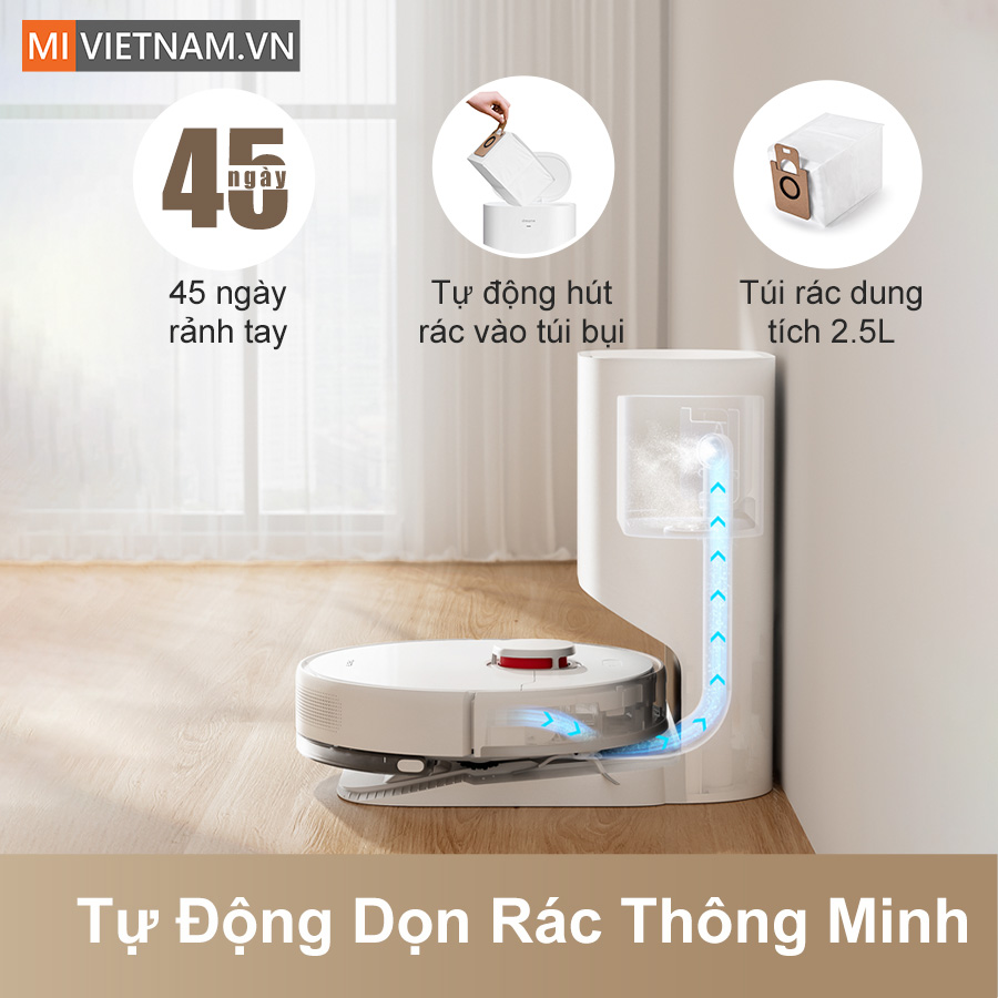 Dock sạc tự động gom r&aacute;c th&ocirc;ng minh