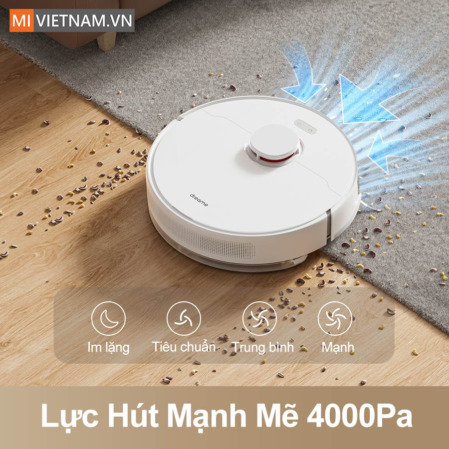 Lực H&uacute;t Robot H&uacute;t Bụi Lau Nh&agrave; Dreame D10 Plus