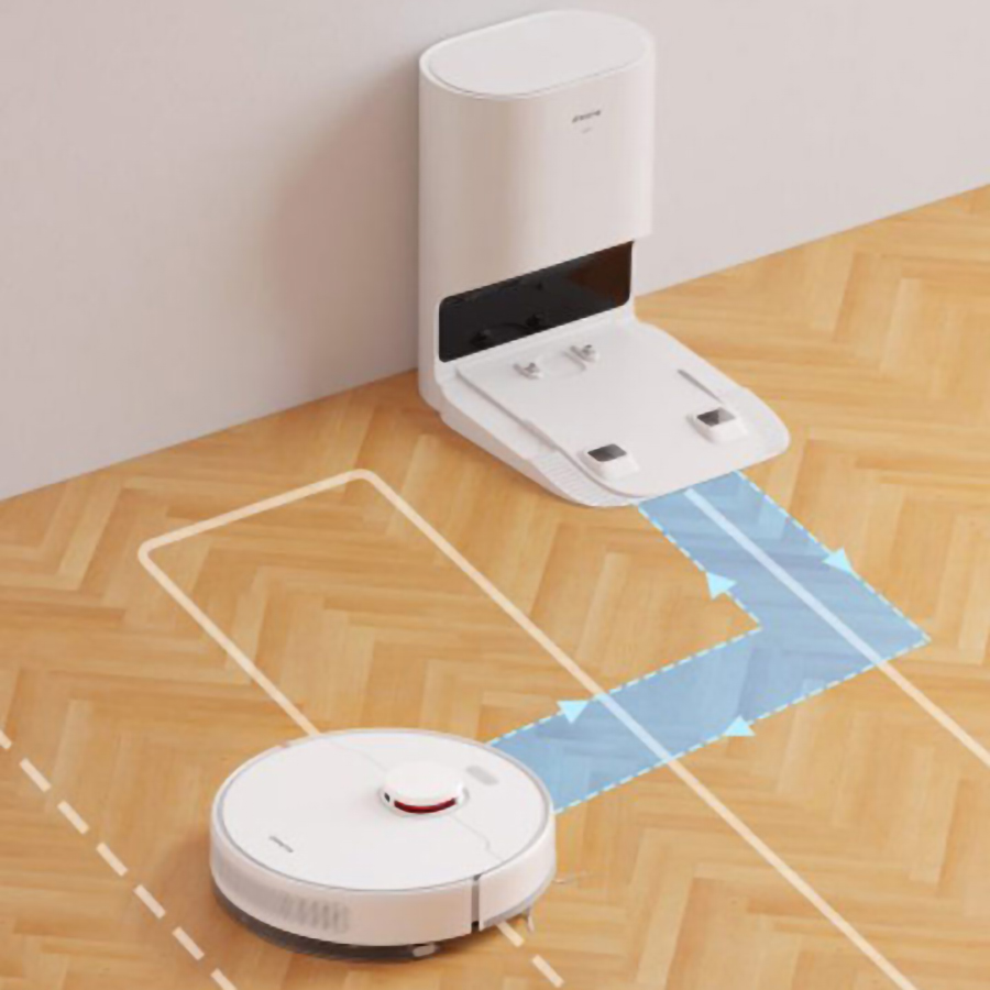 tự động về dock sạc khi yếu pin