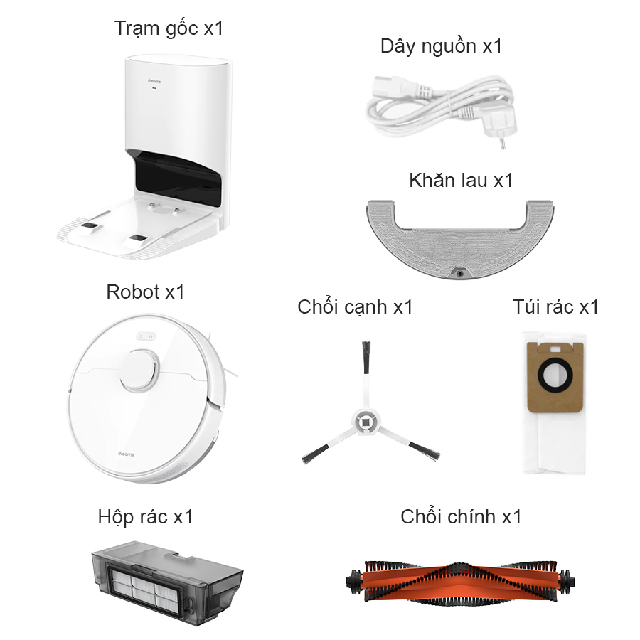 Robot H&uacute;t Bụi Lau Nh&agrave; Dreame D10 Plus