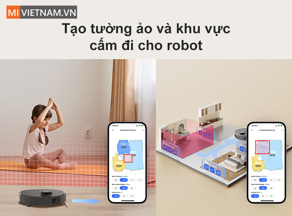 Robot H&uacute;t Bụi Lau Nh&agrave; Dreame D10S Plus