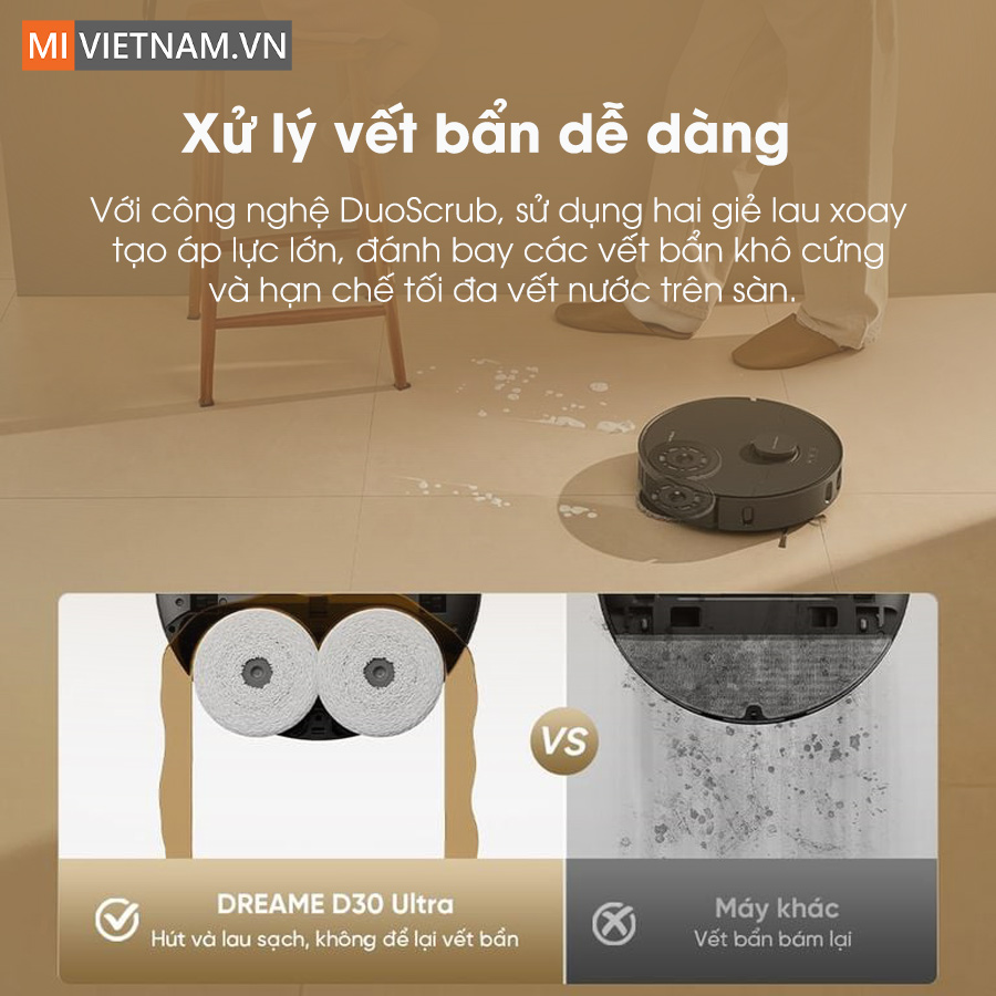 Robot h&uacute;t bụi lau nh&agrave; Dreame D30 Ultra
