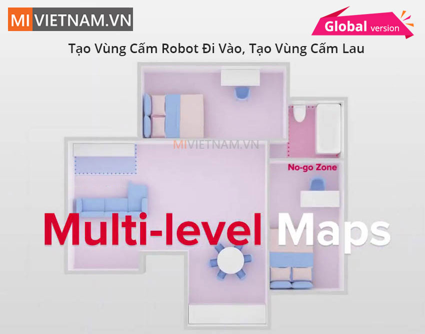 Tạo v&ugrave;ng cấm robot đi v&agrave;o, tạo v&ugrave;ng cấm lau