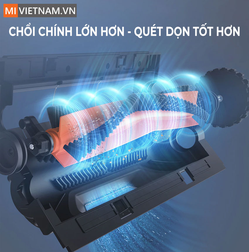Chổi ch&iacute;nh lớn gi&uacute;p việc qu&eacute;t dọn tốt hơn