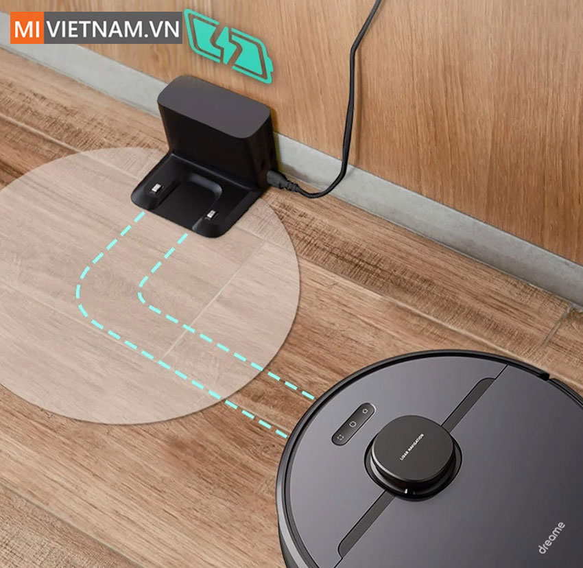 Robot Hút Bụi Lau Nhà Dreame D9 Pro - D9 Max – Hàng Công ty – Bản Quốc tế 17 Sạc Robot Hút Bụi Lau Nhà Dreame D9 Pro