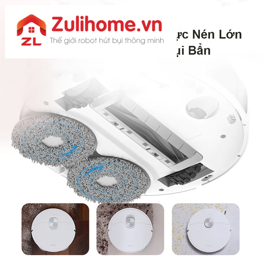 Lau xoay 360 độ với &aacute;p lực n&eacute;n lớn đ&aacute;nh bay mọi bụi bẩn