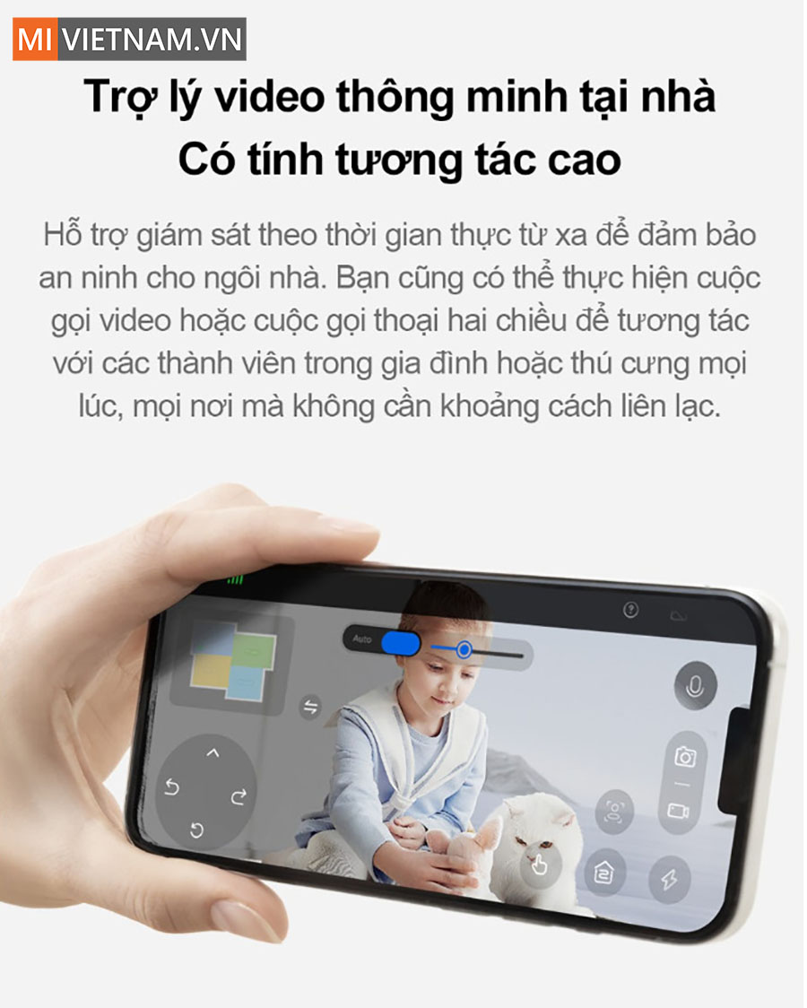 Dreame l10s Pro trang bị camera đ&agrave;m thoại 2 chiều