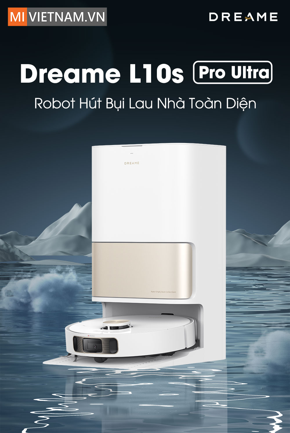 Robot h&uacute;t bụi lau nh&agrave; Dreame L10s Pro Ultra