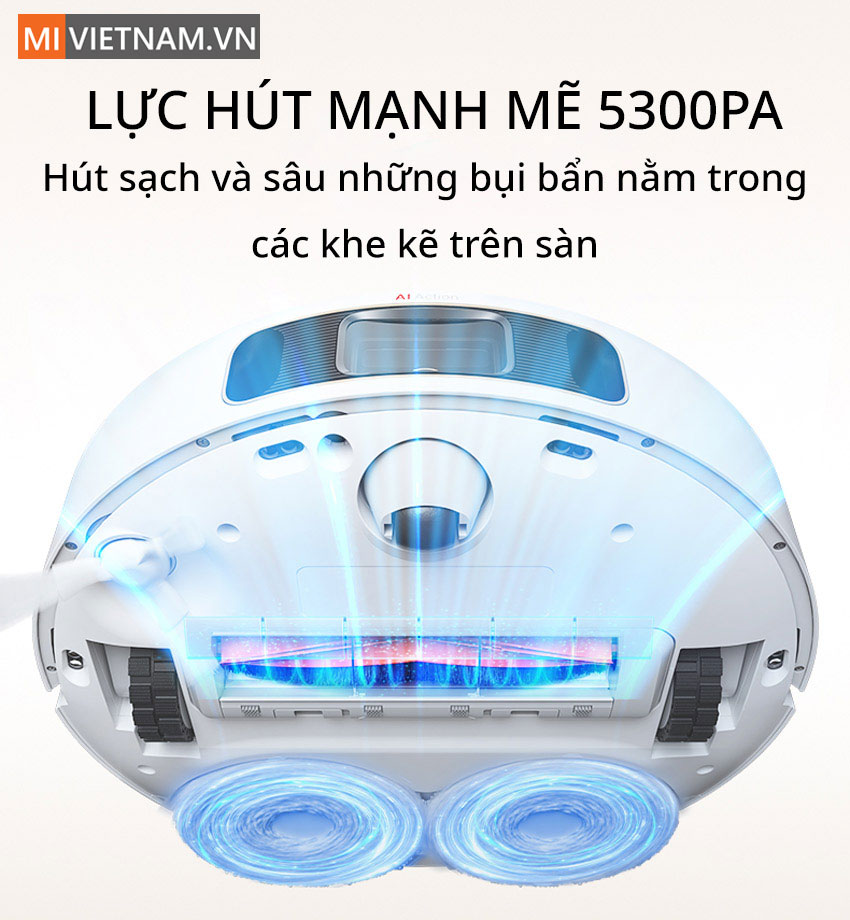 Dreame L10s Ultra c&oacute; lực h&uacute;t mạnh mẽ 5300Pa
