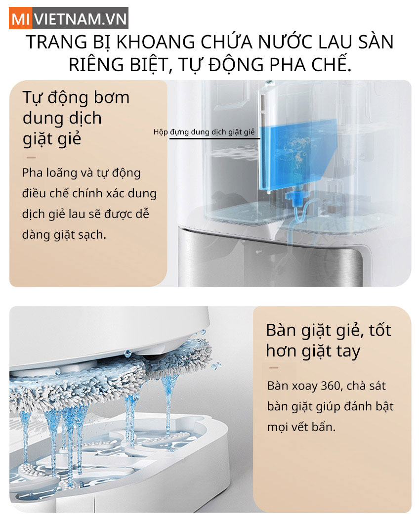 Tự động pha nước lau s&agrave;n