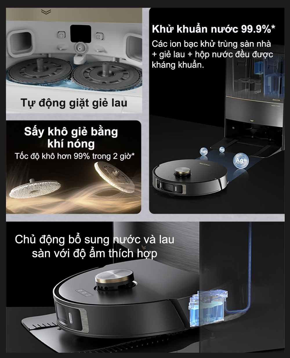 Robot Hút Bụi Lau Nhà Dreame L20 Ultra - Bản Quốc Tế 23 Những đặc điểm nổi bật trên Dreame L20 Ultra