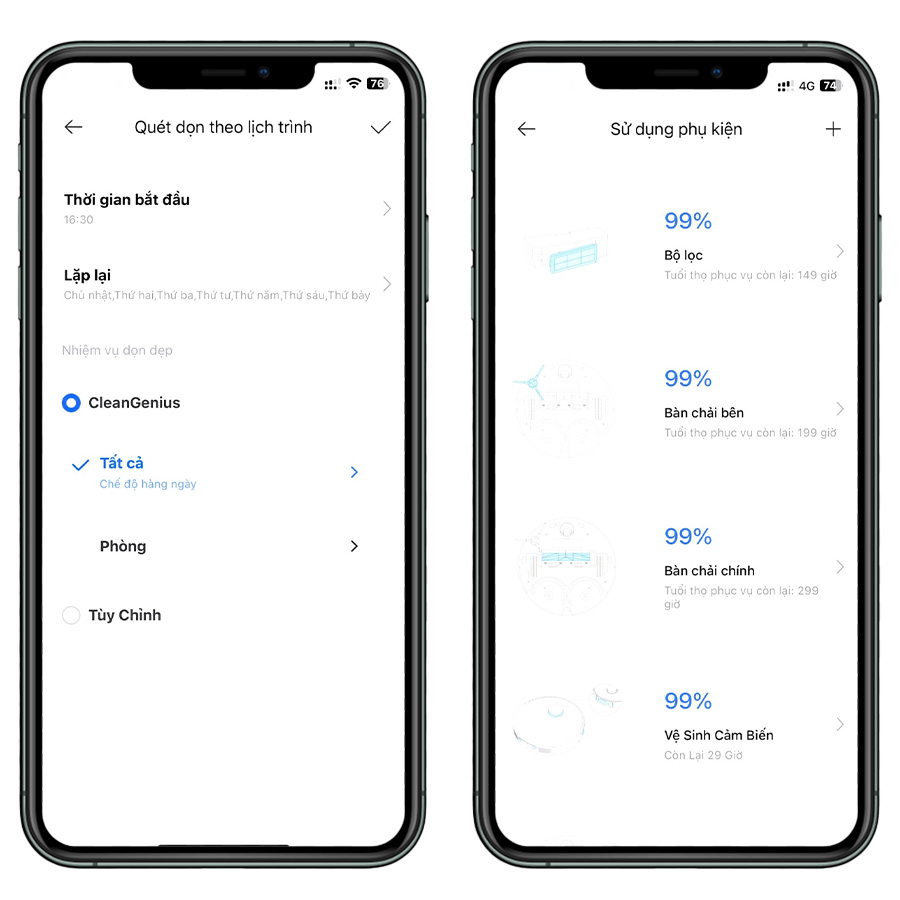 Robot Hút Bụi Lau Nhà Dreame L20 Ultra - Bản Quốc Tế 38 Tùy chỉnh thông minh qua App