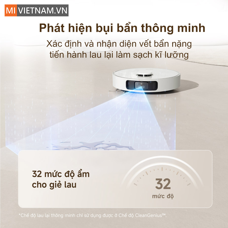 Khả năng nhận diện bụi bẩn th&ocirc;ng minh