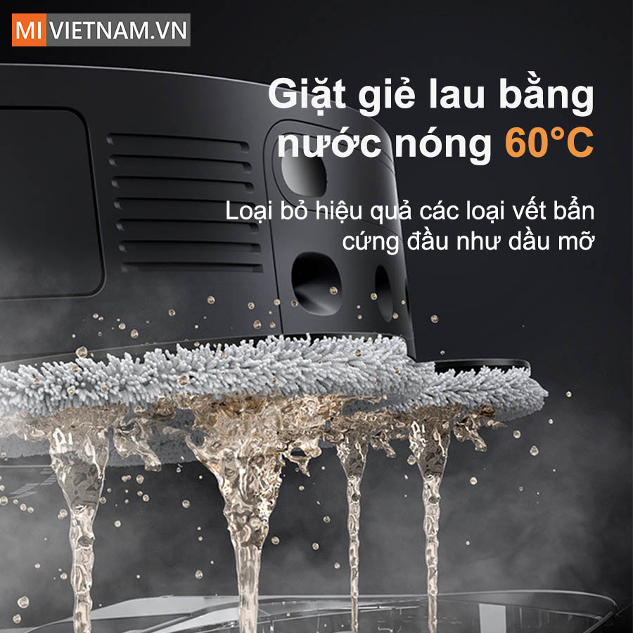 Robot hút bụi lau nhà Dreame X30 Master - Bản Quốc Tế 13 Giặt giẻ lau bằng nước nóng 60°C