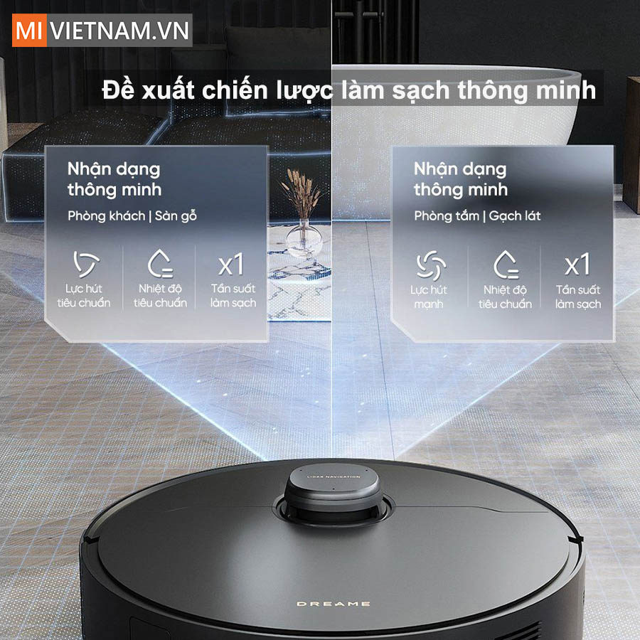 Robot hút bụi lau nhà Dreame X30 Master - Bản Quốc Tế 19 Đề xuất chiến lược làm sạch thông minh