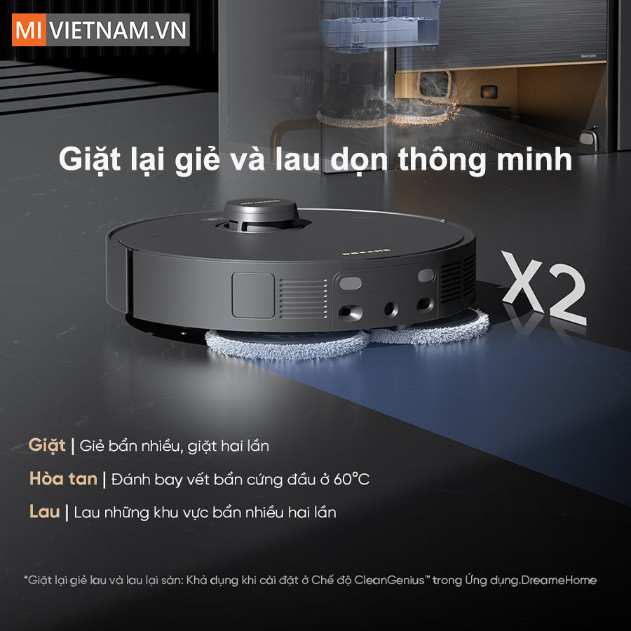 Robot hút bụi lau nhà Dreame X30 Master - Bản Quốc Tế 14 Làm sạch thông minh với chế độ CleanGenius