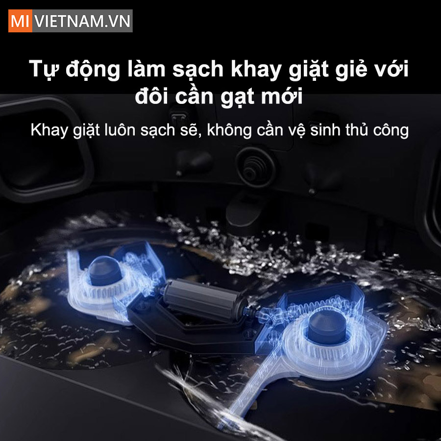 Robot hút bụi lau nhà Dreame X30 Master - Bản Quốc Tế 11 Tự động làm sạch khay giặt giẻ với đôi cần gạt mới