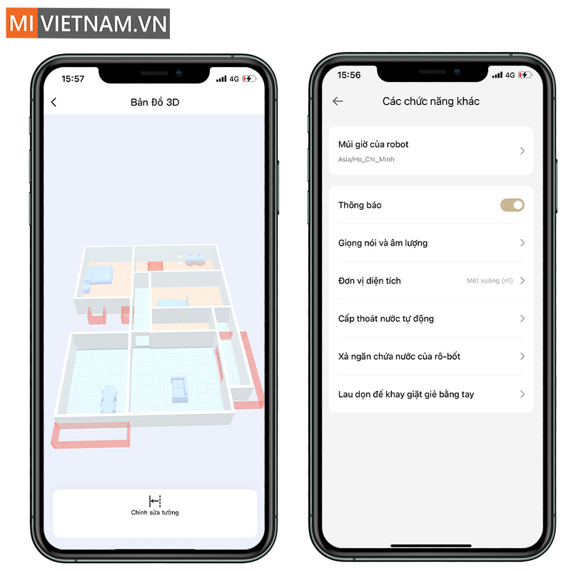Robot hút bụi lau nhà Dreame X30 Ultra - Bản Quốc Tế 37 Kết nối app dễ dàng