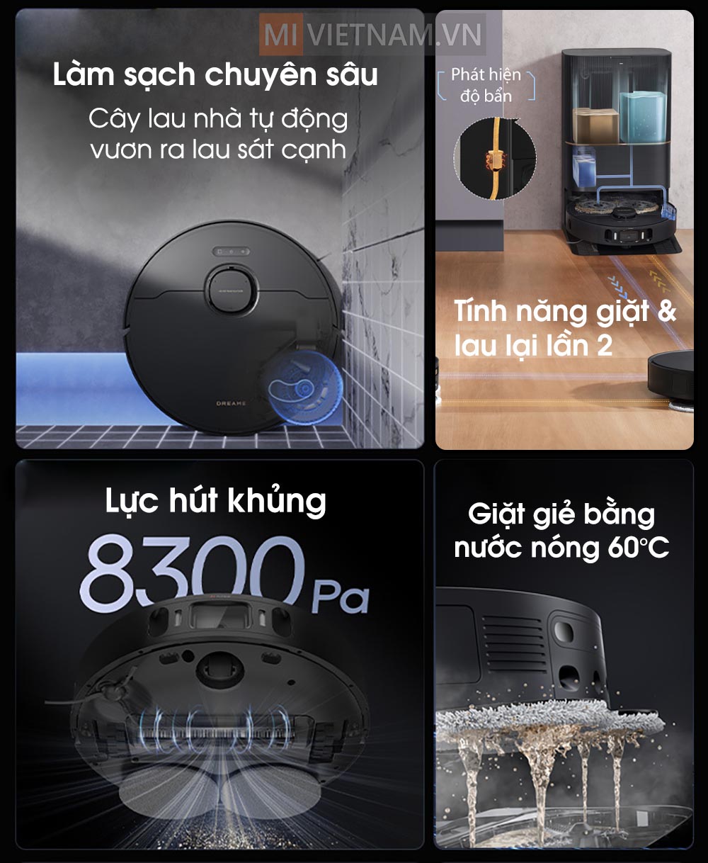 Robot hút bụi lau nhà Dreame X30 Ultra - Bản Quốc Tế 20 Những ưu điểm nổi bật của Dreame X30 Ultra