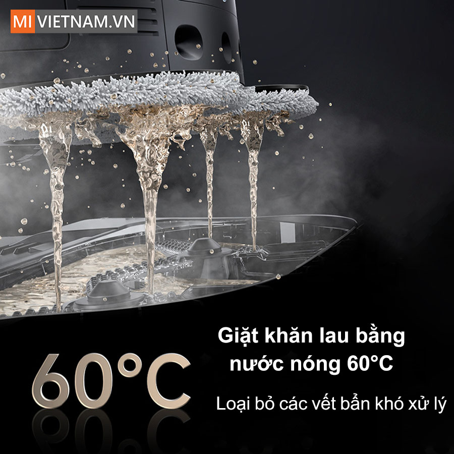 Robot hút bụi lau nhà Dreame X30 Ultra - Bản Quốc Tế 23 Giặt khăn lau bằng nước nóng 60°C