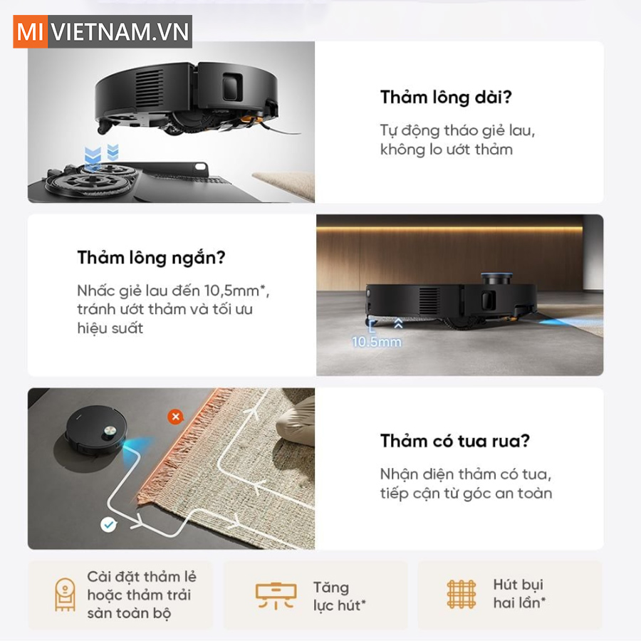 Robot h&uacute;t bụi dreame X60 master