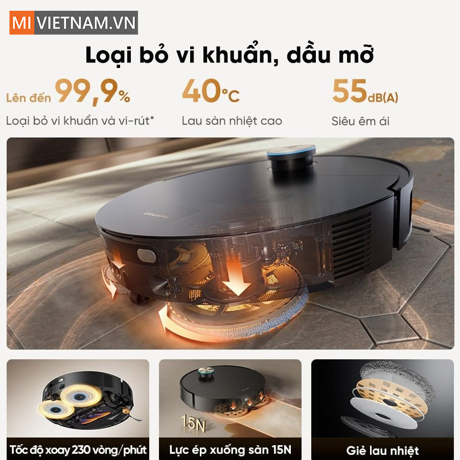 Robot h&uacute;t bụi dreame X60 master