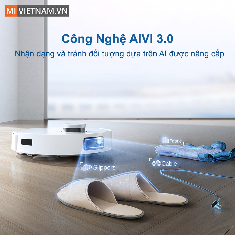 Robot h&uacute;t bụi lau nh&agrave; Ecovacs Deebot T10 trang bị c&ocirc;ng nghệ AI nhận diện th&ocirc;ng minh