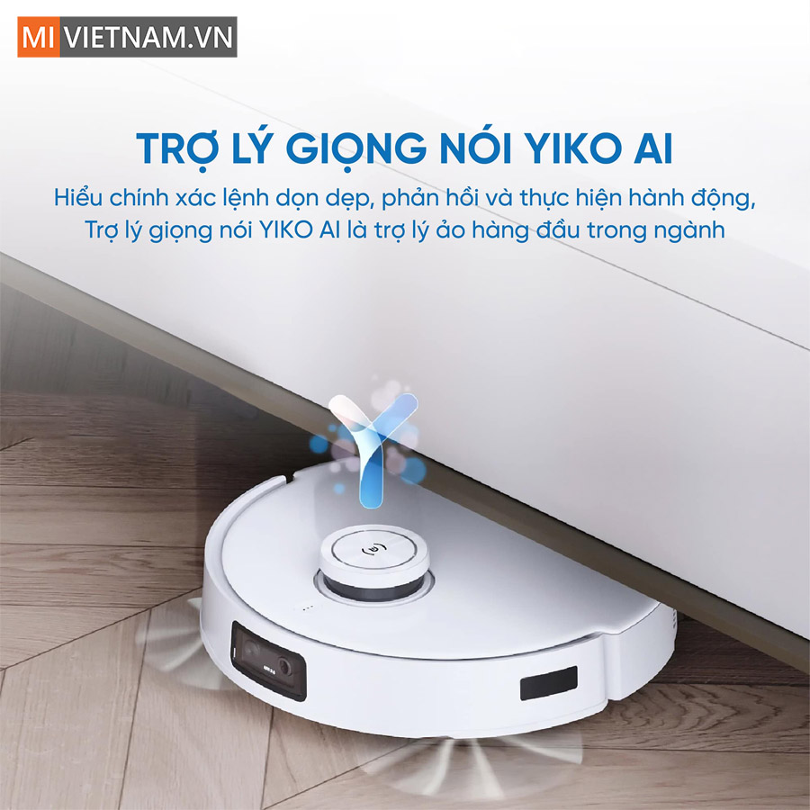 Trợ l&yacute; giọng n&oacute;i YIKO AI trong Robot H&uacute;t Bụi Lau Nh&agrave; Ecovacs Deebot T10 