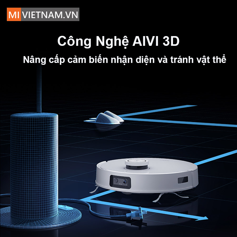 C&ocirc;ng nghệ AIVI 3D ti&ecirc;n tiến được t&iacute;ch hợp tr&ecirc;n Deebot T10 Omni