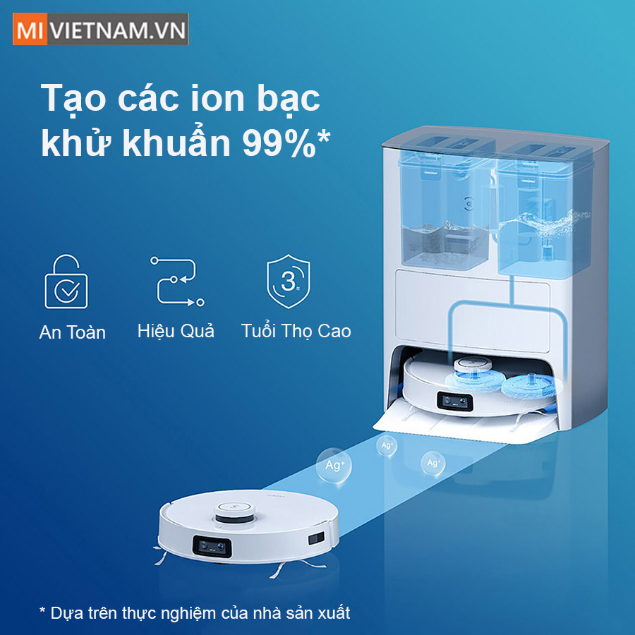 Deebot T10 Omni trang bị Module Khử khuẩn bằng ion bạc