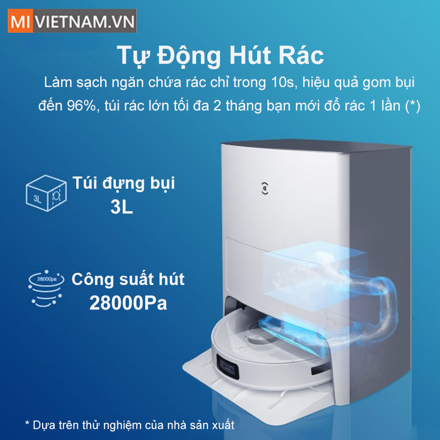 T&iacute;nh năng tự động đổ r&aacute;c của Robot Deebot T10 Omni